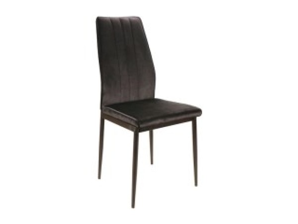 ATOM VELVET CHAIR BLACK FRAME / BLUVEL BLACK 19 DIOMMI ATOMVCC